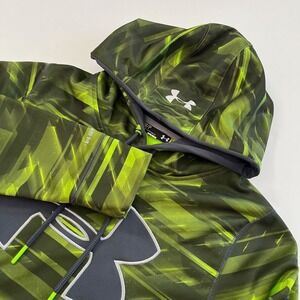 Under Armour Neon Green‎ & Black Storm 1 Hoodie Sweatshirt, Under Armour 123